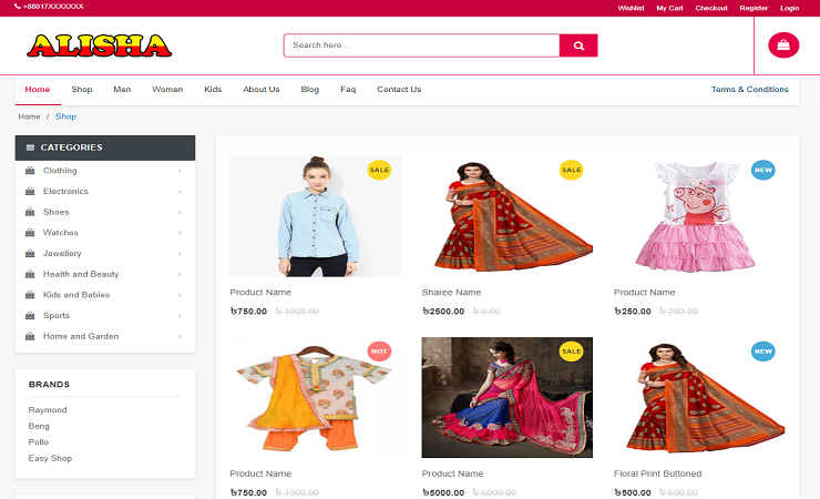 eCommerce-website